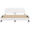 vidaXL Πλαίσιο Κρεβατιού Dover Λευκό 160x200 εκ. Συνθετικό Δέρμα