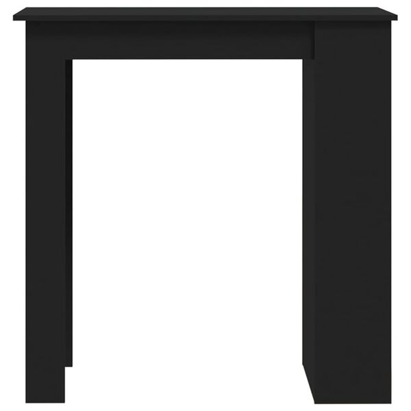 vidaXL Τραπέζι Μπαρ με Ράφια Μαύρο 102x50x103,5 εκ. Επεξ. Ξύλο