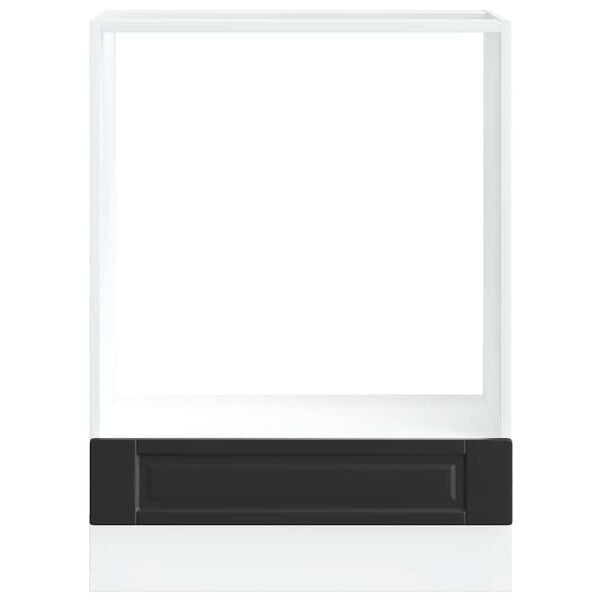 vidaXL Ντουλάπι φούρνου Porto Μαύρο Επεξεργασμένο ξύλο