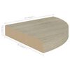 vidaXL Ράφια Τοίχου 2 τεμ. Χρώμα Δρυός 25x25x3,8 εκ. από MDF