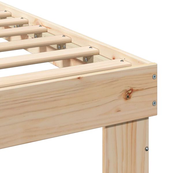 vidaXL Σκελετός Κρεβατιού με συρτάρι Καφέ 180 x 200 εκ. Μασίφ ξύλο