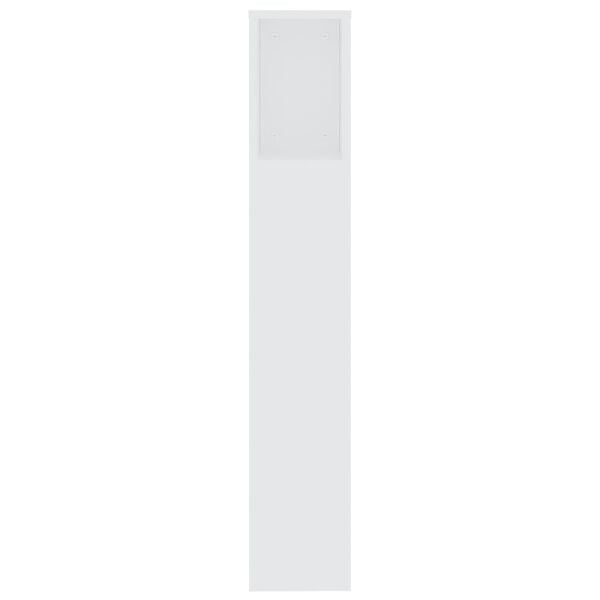 vidaXL Κεφαλάρι Με Αποθηκευτικό Χώρο Λευκό 200x18,5x104,5 εκ.