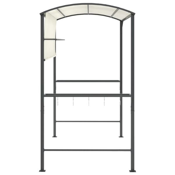 vidaXL Κιόσκι με Οροφή Κρεμ 220 x 110 x 200 εκ.