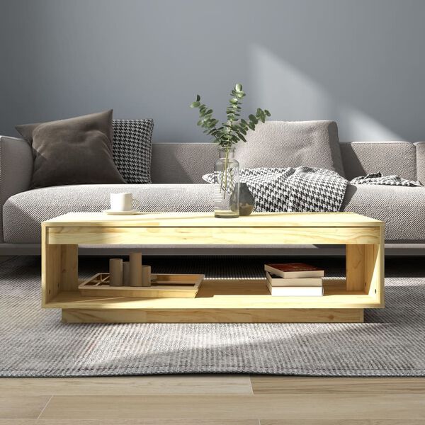 vidaXL Τραπεζάκι Σαλονιού 110 x 50 x 33,5 εκ. από Μασίφ Ξύλο Πεύκου