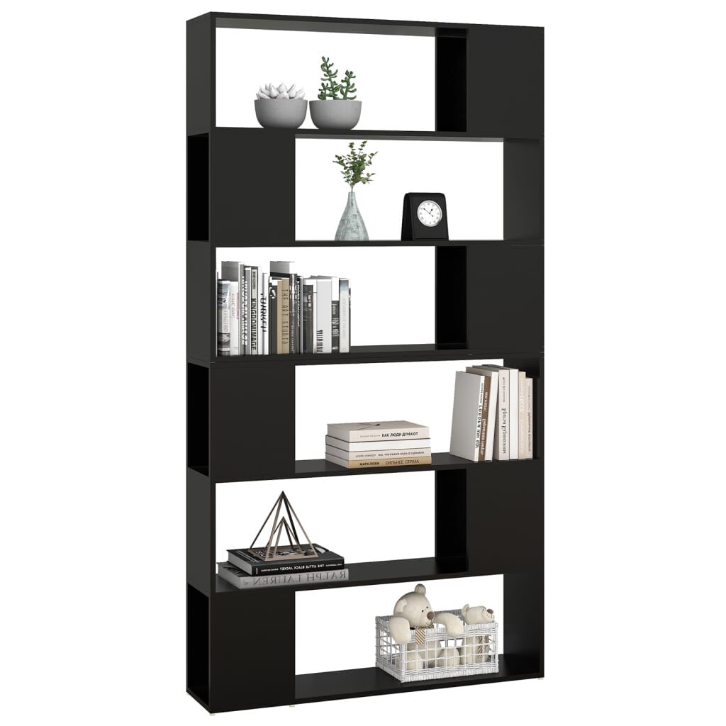 vidaXL Βιβλιοθήκη/Διαχωριστικό Χώρου Μαύρο 100 x 24 x 188 εκ.