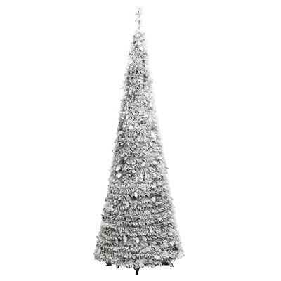 vidaXL Χριστουγεννιάτικο Δέντρο Τεχνητό Pop-up με Χιόνι 50 LED 120 εκ.