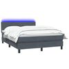 vidaXL &Kappa;&rho;&epsilon;&beta;ά&tau;&iota; Boxspring &mu;&epsilon; &Sigma;&tau;&rho;ώ&mu;&alpha; & LED &Sigma;&kappa;&omicron;ύ&rho;&omicron; &gamma;&kappa;&rho;&iota; 160x220 cm &Beta;&epsilon;&lambda;&omicron;ύ&delta;&iota;&nu;&omicron;