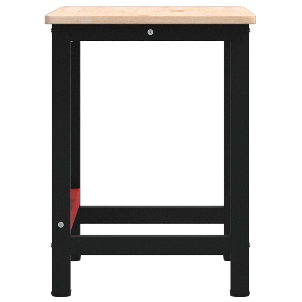 vidaXL Πάγκος Εργασίας Ορθογώνιος 100x60x81,5 εκ. από Μασίφ Ξύλο Δρυός