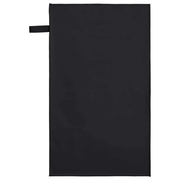 vidaXL Αθλητικές Πετσέτες 2 pcs Μαύρο 50 x 30 cm