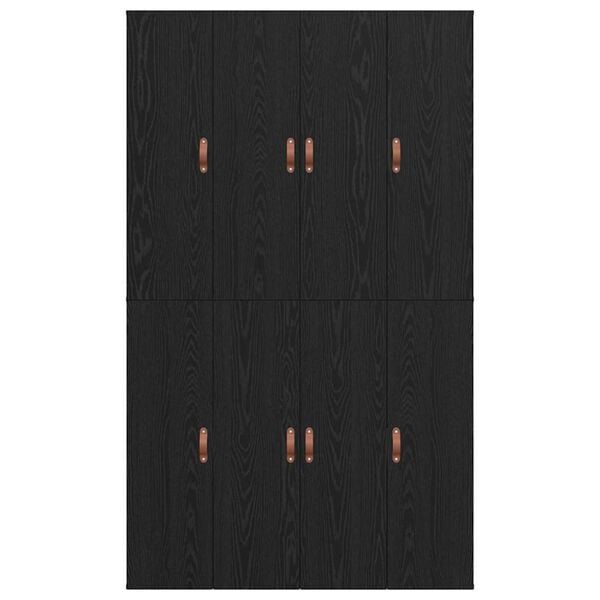 vidaXL Σκελετός Κρεβατιού Μαύρη δρυς 190 x 120 x 31.5 εκ.