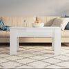 vidaXL Τραπεζάκι Σαλονιού Γυαλ. Λευκό 101x49x52 εκ. Επεξεργασμένο Ξύλο