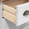 vidaXL Συρταριέρα ASKIM Λευκό 79 x 40 x 133.5 εκ Μασίφ ξύλο πεύκου