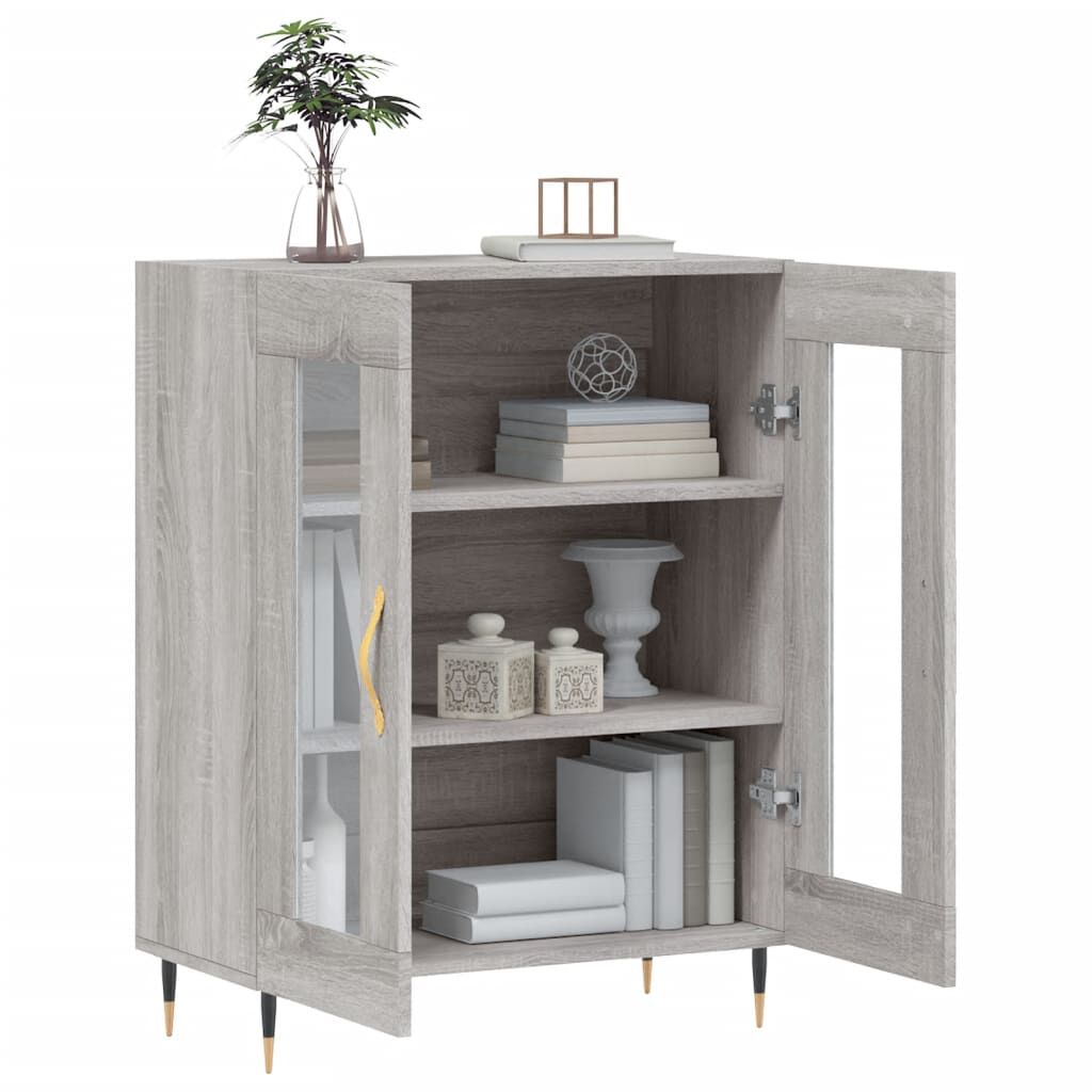 vidaXL Ντουλάπι Γκρι Sonoma 69,5 x 34 x 90 εκ. από Επεξεργασμένο Ξύλο