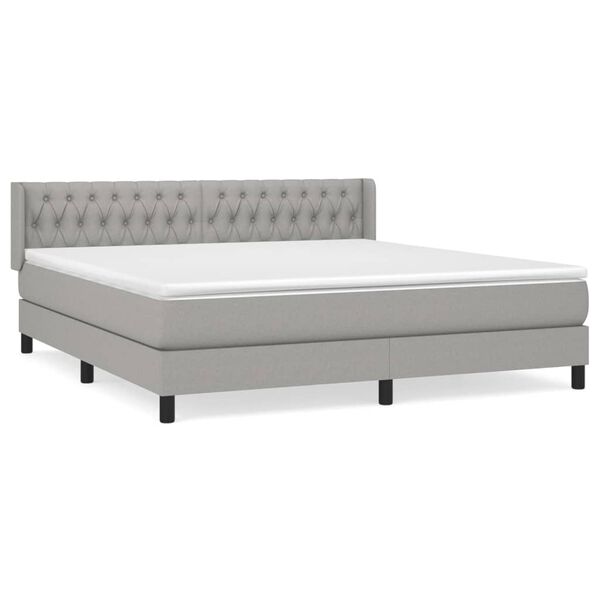 vidaXL &Kappa;&rho;&epsilon;&beta;ά&tau;&iota; Boxspring &mu;&epsilon; &Sigma;&tau;&rho;ώ&mu;&alpha; &Alpha;&nu;&omicron;&iota;&chi;&tau;ό &Gamma;&kappa;&rho;&iota; 180x200 &epsilon;&kappa;. &Upsilon;&phi;&alpha;&sigma;&mu;ά&tau;&iota;&nu;&omicron;