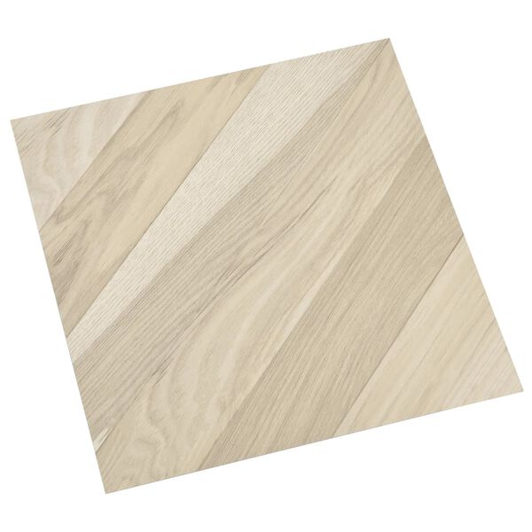 vidaXL Δάπεδο Αυτοκόλλητο Ριγέ Μπεζ 55 τεμ. 5,11 μ² από PVC