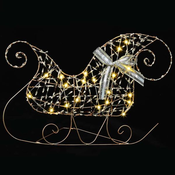 vidaXL LED Ρούντερ με 60 LED 3 pcs Θερμό λευκό PET