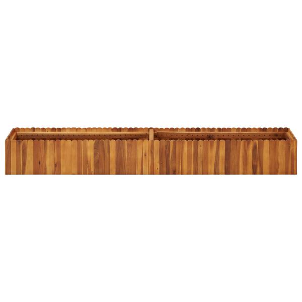 vidaXL Ζαρντινιέρα Υπερυψωμένη 200 x 30 x 25 εκ. Μασίφ Ξύλο Ακακίας