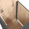 vidaXL Καλάθι Απλύτων Γκρι 44 x 44 x 76 εκ. από Μασίφ Ξύλο Πεύκου