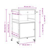 vidaXL Τρόλεϊ Κουζίνας Καφέ Δρυς 56x43x89,5 εκ. από Επεξεργασμένο Ξύλο