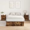 vidaXL Σκελετός Κρεβατιού Καπνιστή δρυς 200 x 120 x 31.5 εκ.