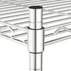 vidaXL Ραφιέρα 3 Επιπέδων με Τροχούς Χρωμέ 60x35x81 εκ. 150 κ.