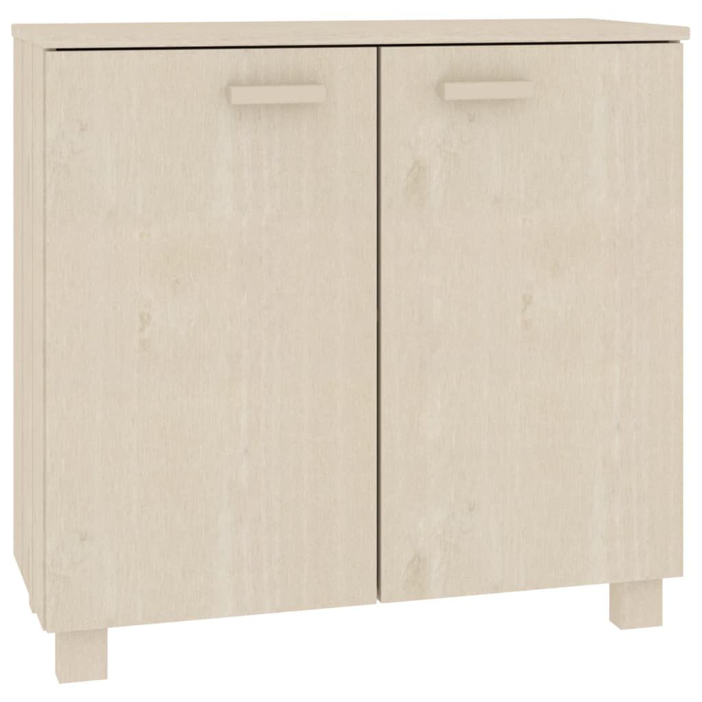 vidaXL Ντουλάπι HAMAR Καφέ Μελί 85 x 35 x 80 εκ. Μασίφ Ξύλο Πεύκου