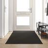 vidaXL Χαλάκι Εξώπορτας Άλλο Μαύρο 120 x 250 cm Πολυαμίδιο και PVC
