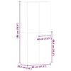 vidaXL Ντουλάπα Παπουτσιών Καφέ 80 x 35.5 x 180 εκ Επεξεργασμένο ξύλο
