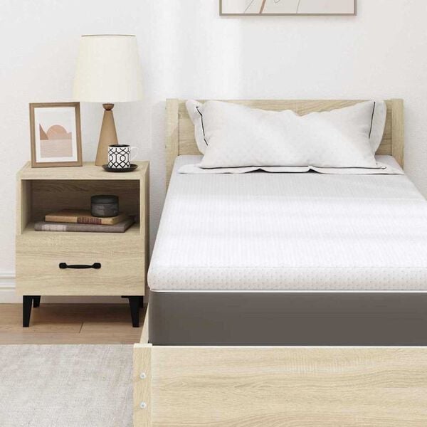 vidaXL Στρώματα Λευκό 70 x 200 cm 100% ύφασμα πολυεστέρα με τζακάρ