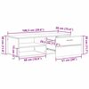 vidaXL Ντουλάπι TV Γκρι sonoma 100.5 x 39 x 30 εκ Επεξεργασμένο ξύλο
