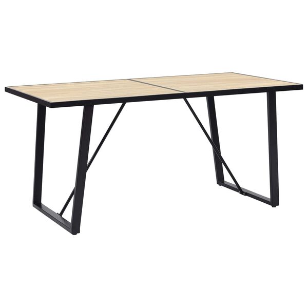 vidaXL Τραπεζαρία Χρώμα Δρυός 160 x 80 x 75 εκ. από MDF
