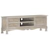 vidaXL Έπιπλο Τηλεόρασης Γκρι 120 x 30 x 42 εκ. από Μασίφ Ξύλο Μάνγκο