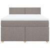 vidaXL &Kappa;&rho;&epsilon;&beta;ά&tau;&iota; Boxspring &mu;&epsilon; &Sigma;&tau;&rho;ώ&mu;&alpha; Taupe 160x200 &epsilon;&kappa;. &Upsilon;&phi;&alpha;&sigma;&mu;ά&tau;&iota;&nu;&omicron;
