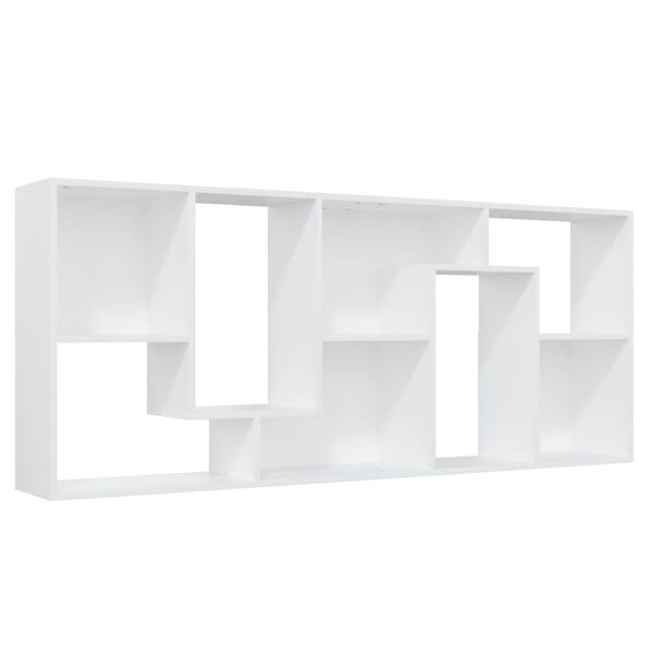 vidaXL Βιβλιοθήκη Λευκή 67 x 24 x 161 εκ. από Επεξ. Ξύλο