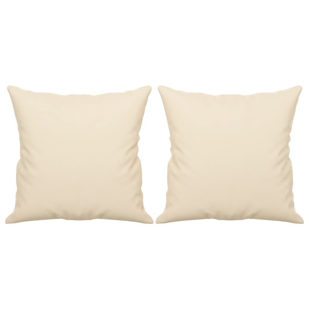 vidaXL Καναπές Τριθέσιος Beige 180 εκ. από Μικροΐνες με Μαξιλάρια