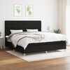 vidaXL &Kappa;&rho;&epsilon;&beta;ά&tau;&iota; Boxspring &mu;&epsilon; &Sigma;&tau;&rho;ώ&mu;&alpha; &Mu;&alpha;ύ&rho;&omicron; 200x200 &epsilon;&kappa;. &Upsilon;&phi;&alpha;&sigma;&mu;ά&tau;&iota;&nu;&omicron;