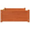vidaXL Κρεβάτι Σκύλου Καφέ Κεριού 95,5x65,5x28 εκ. Μασίφ Ξύλο Πεύκου