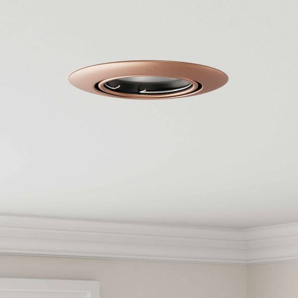 vidaXL Spotlights με προβολείς 6 pcs Χάλκινο 9 x 9 εκ. Μέταλλο
