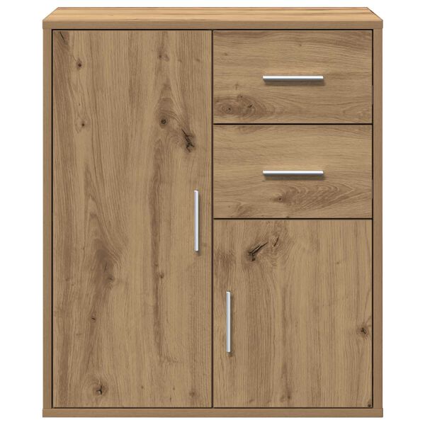 vidaXL Πλαϊνό γραφείο artisan δρυς 60 x 31 x 70 εκ Επεξεργασμένο ξύλο
