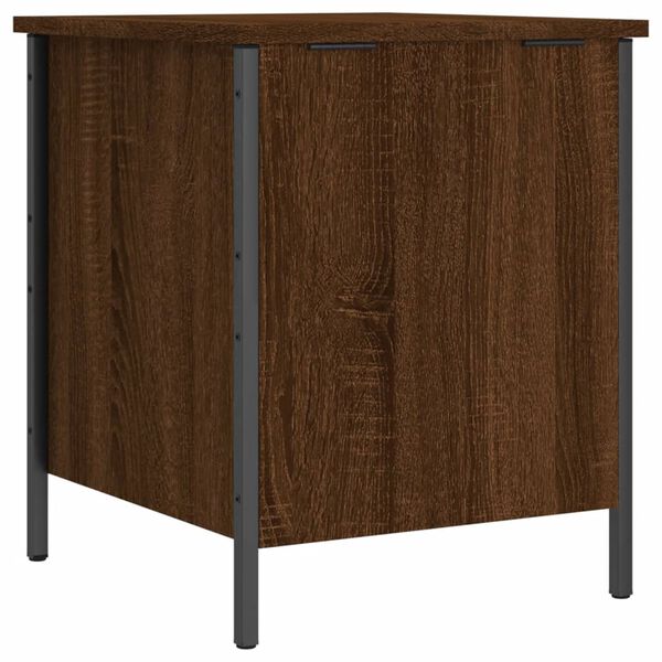vidaXL Παγκάκι Αποθήκευσης Καφέ Δρυς 40x42,5x50 εκ. από Επεξ. Ξύλο
