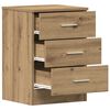 vidaXL Κομοδίνο Αρτισιανή Δρυς 38x35x55 εκ. από Επεξεργασμένο Ξύλο
