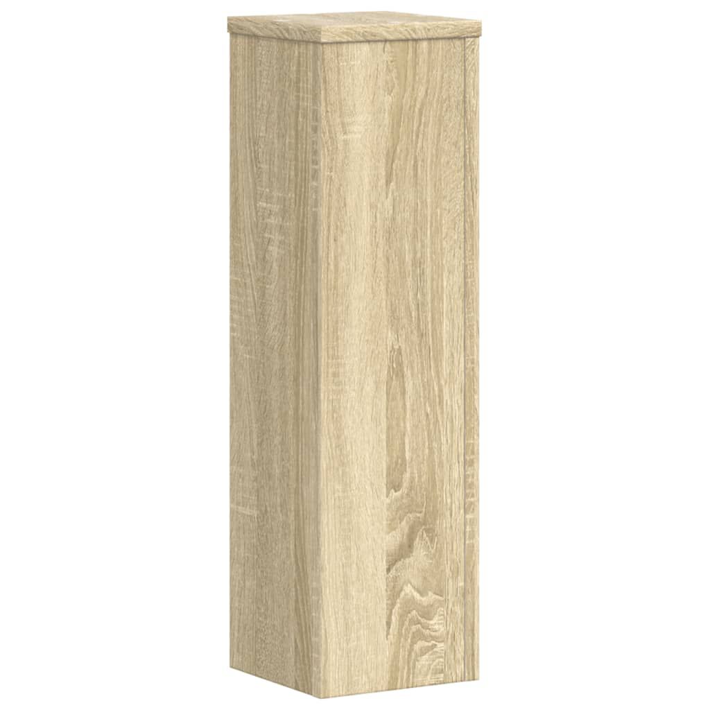 vidaXL Βάσεις Φυτών 2 Τεμ. Sonoma Δρυς 17x17x60 εκ. Επεξεργασμένο Ξύλο