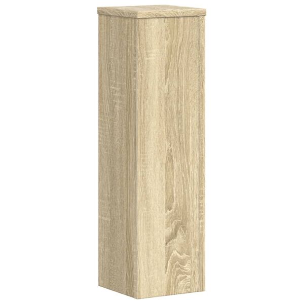 vidaXL Βάσεις Φυτών 2 Τεμ. Sonoma Δρυς 17x17x60 εκ. Επεξεργασμένο Ξύλο