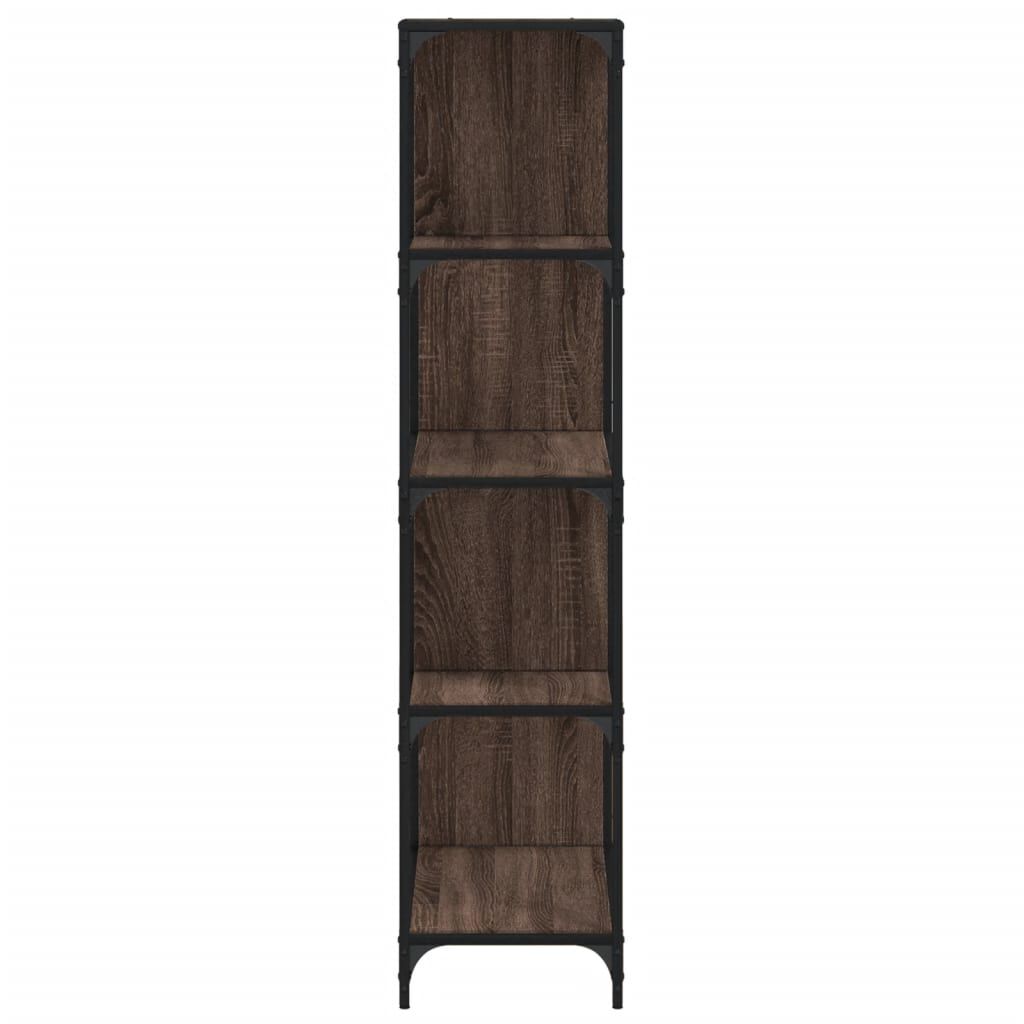 vidaXL Βιβλιοθήκη Σκάλα 4 Ράφια Καφέ 139x33,5x149 εκ. Επεξ. Ξύλο