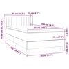 vidaXL &Kappa;&rho;&epsilon;&beta;ά&tau;&iota; Boxspring &mu;&epsilon; &Sigma;&tau;&rho;ώ&mu;&alpha; &Sigma;&kappa;&omicron;ύ&rho;&omicron; &Pi;&rho;ά&sigma;&iota;&nu;&omicron; 80x200 &epsilon;&kappa;. &Beta;&epsilon;&lambda;&omicron;ύ&delta;&iota;&nu;&omicron;