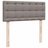 vidaXL Κρεβάτι Boxspring με Στρώμα Taupe 120x190 εκ. Υφασμάτινο