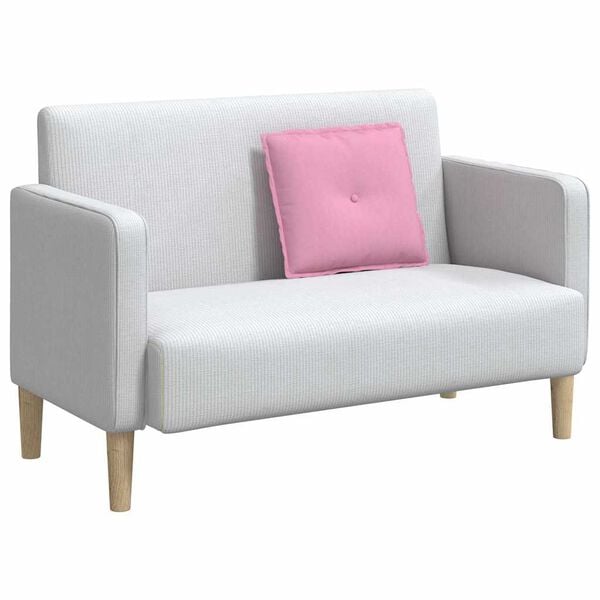 vidaXL Μαξιλάρι Πλάτης Ροζ 50 x 19 x 45 εκ ύφασμα