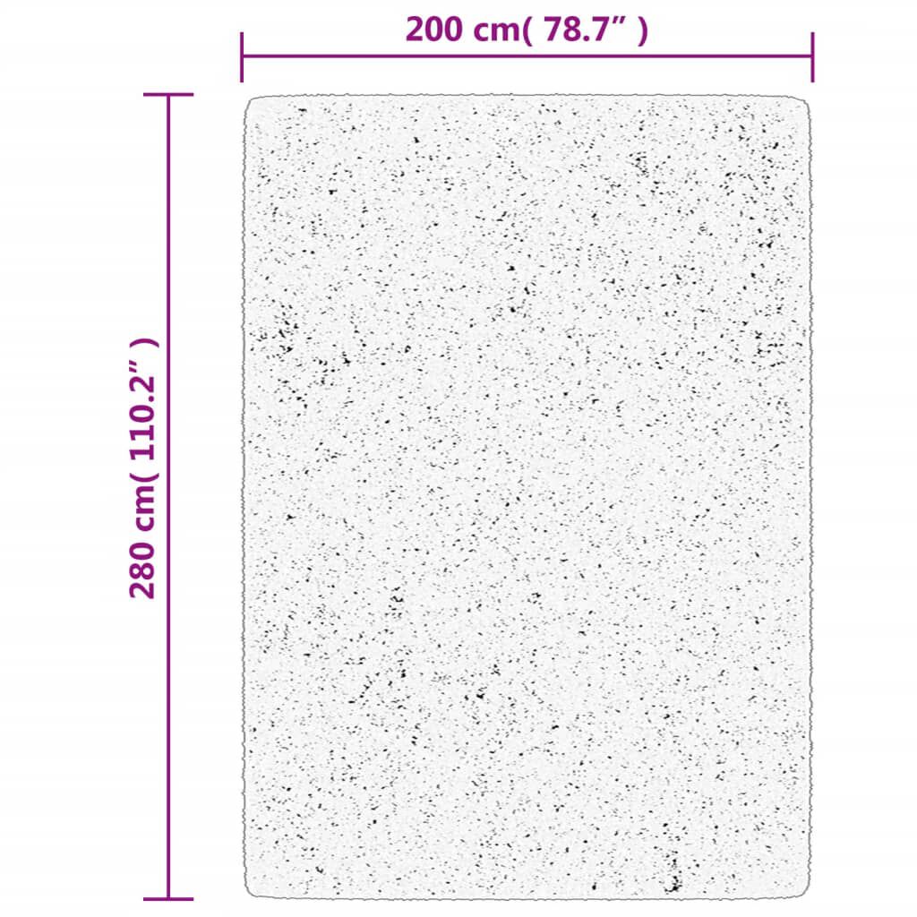 vidaXL Χαλί OVIEDO με Κοντό Πέλος Γκρι 200 x 280 εκ.