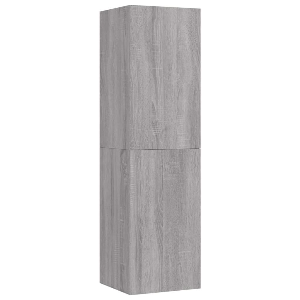 vidaXL Έπιπλο Τηλεόρασης Επιτοίχιο Γκρι Sonoma 30,5 x 30 x 110 εκ.
