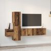 vidaXL Σετ επίπλου τηλεόρασης 5 pcs Παλαιό ξύλο 181 x 30 x 120 εκ